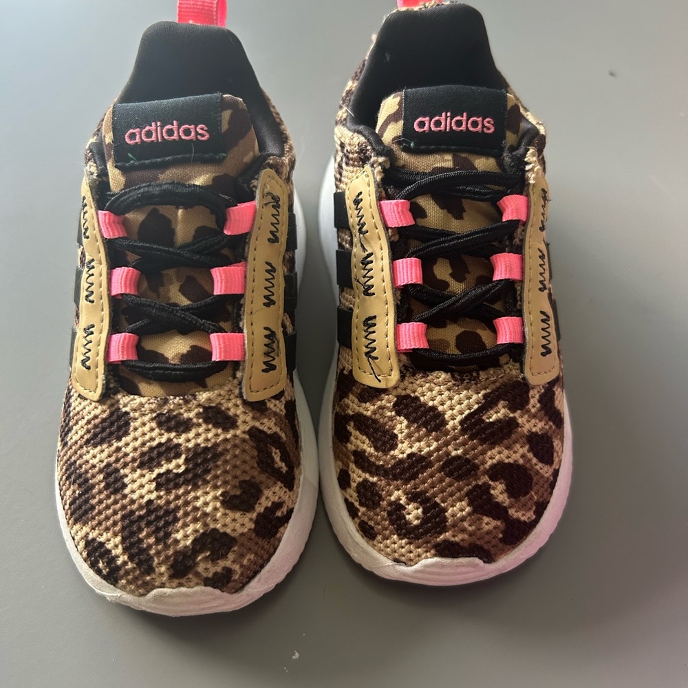Adidas leopard toddler sneaker size 6